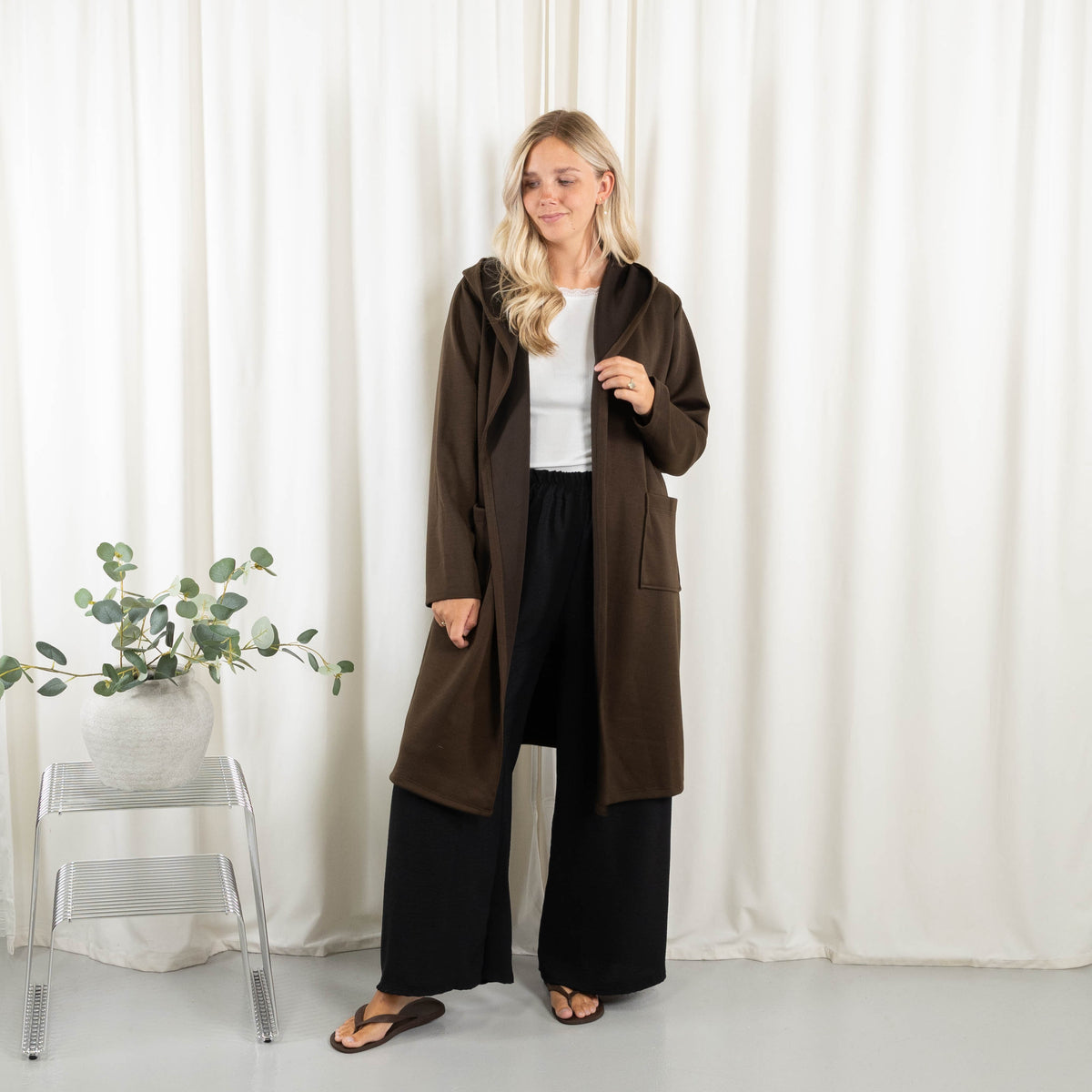 Lexi sweat/cardigan, Choko
