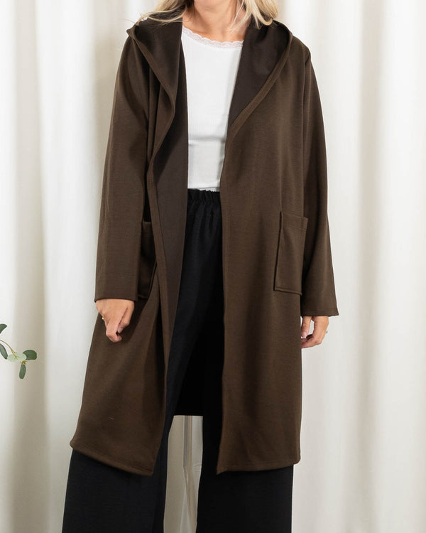 Lexi sweat/cardigan, Choko
