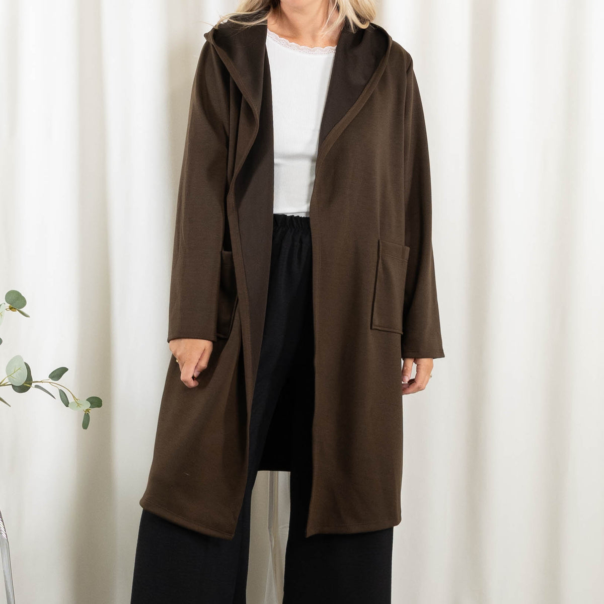 Lexi sweat/cardigan, Choko