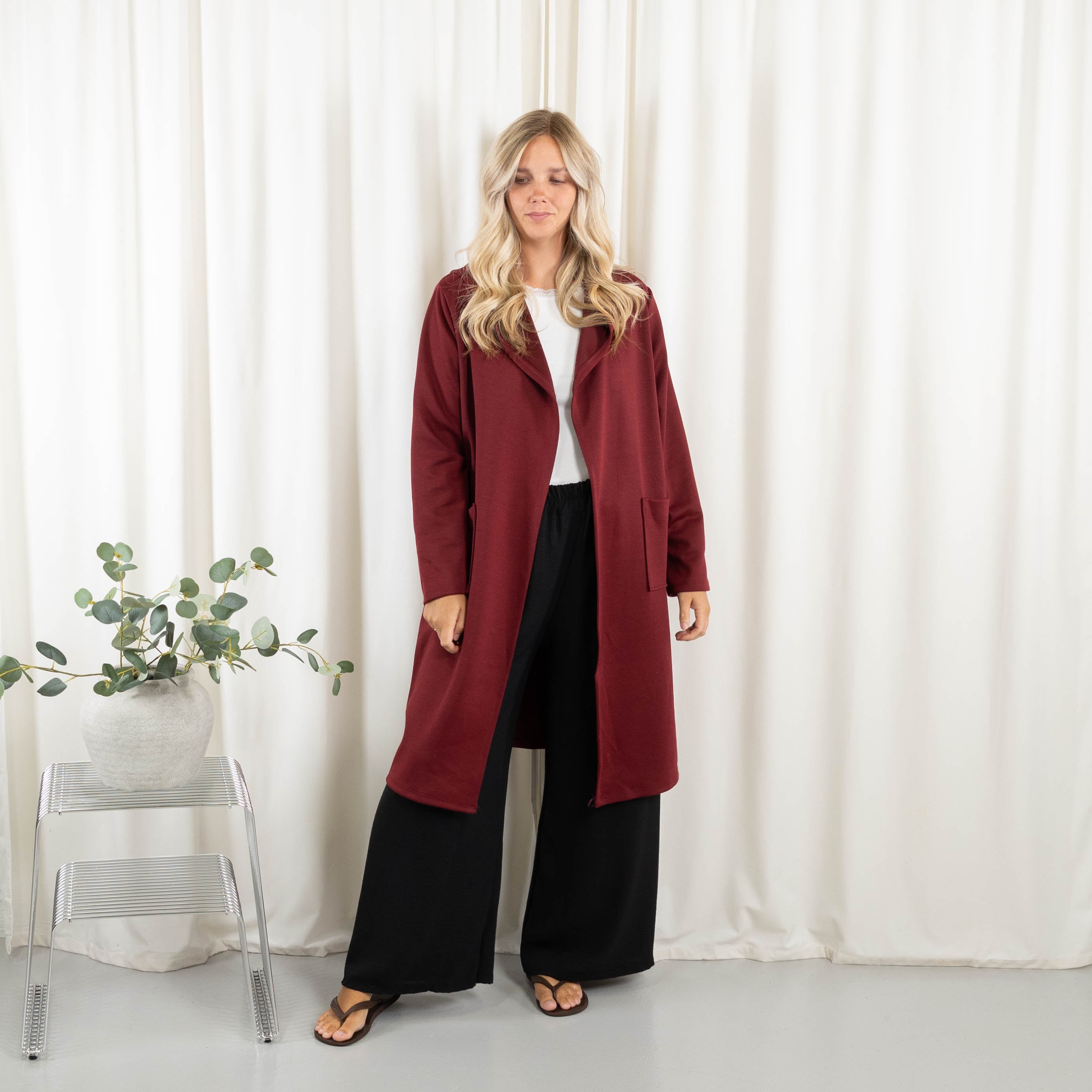 Lexi sweat/cardigan, Bordeaux