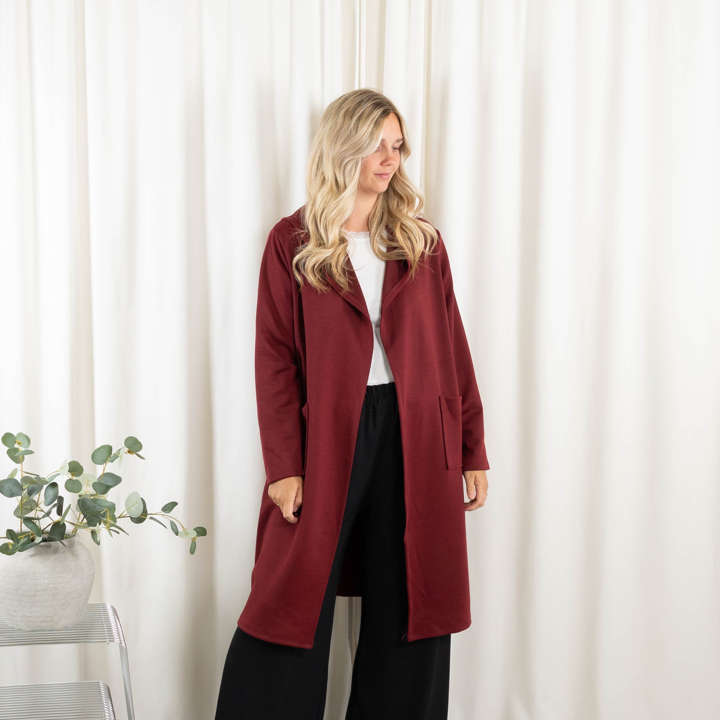 Lexi sweat/cardigan, Bordeaux