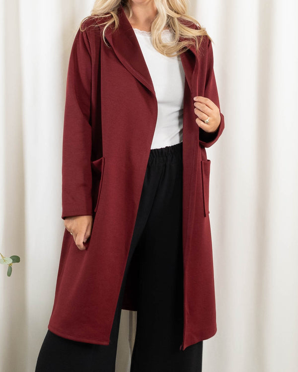 Lexi sweat/cardigan, Bordeaux