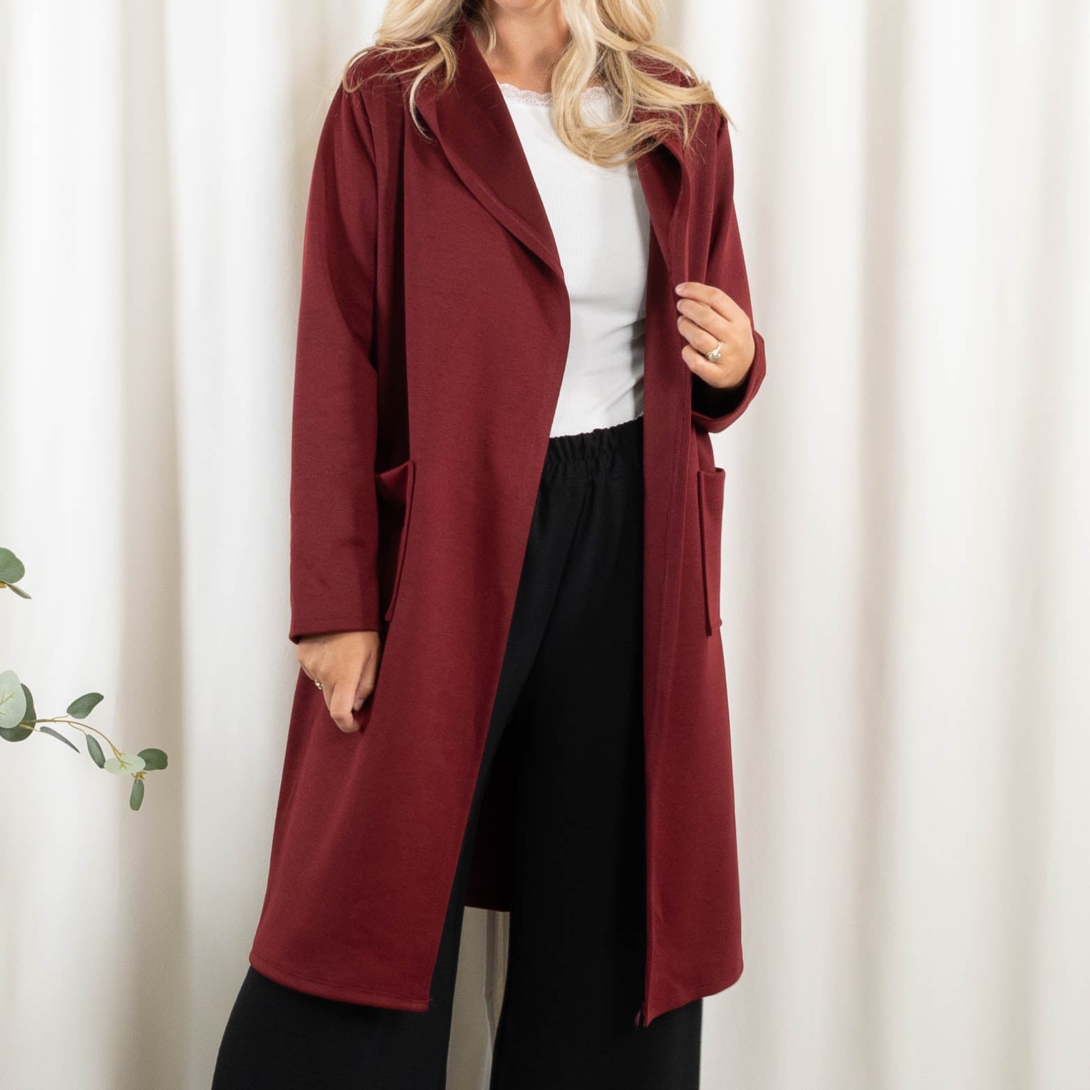 Lexi sweat/cardigan, Bordeaux