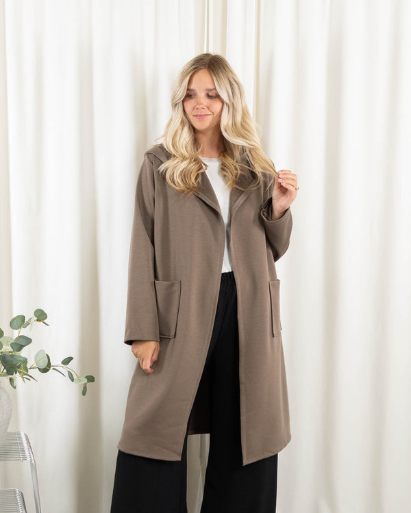 Lexi sweat/cardigan, Taupe
