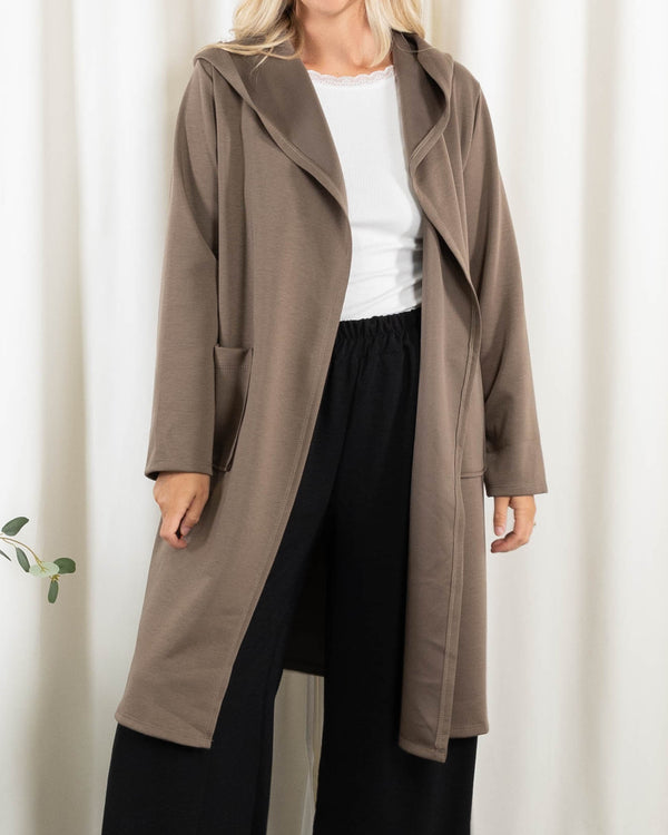 Lexi sweat/cardigan, Taupe