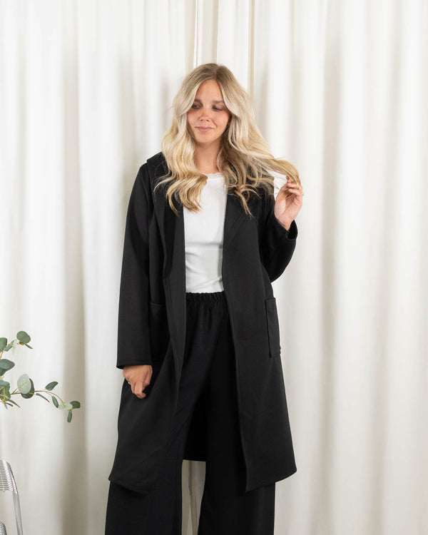 Lexi sweat/cardigan, Sort