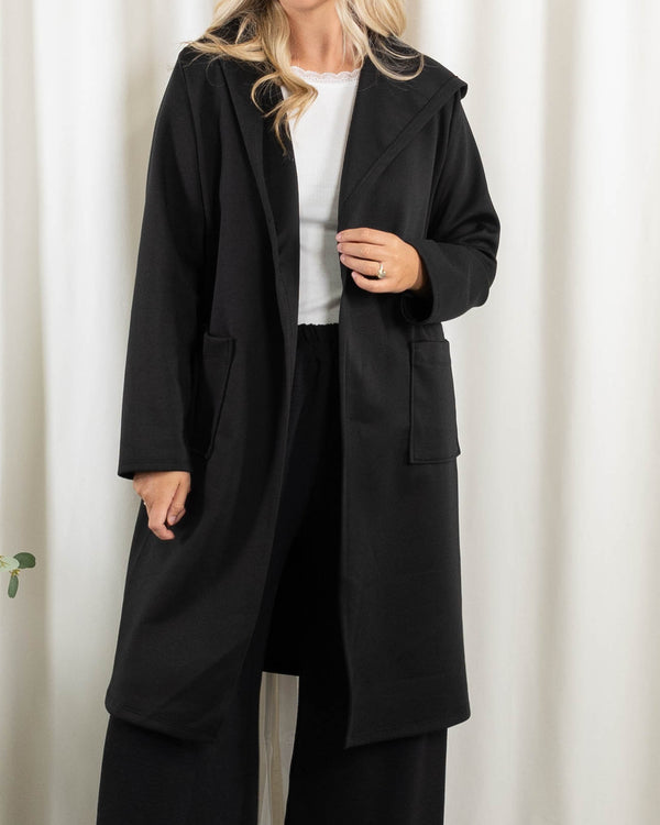 Lexi sweat/cardigan, Sort