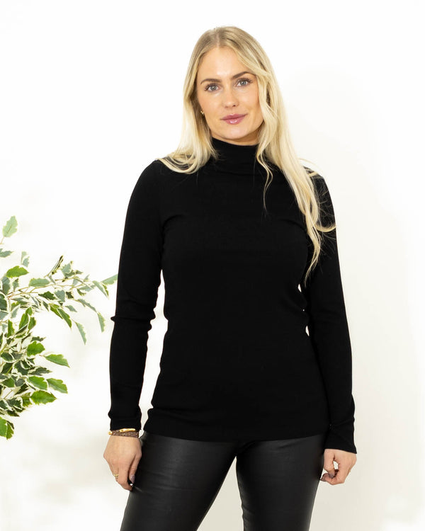 Mel turtleneck long sleeve, Sort