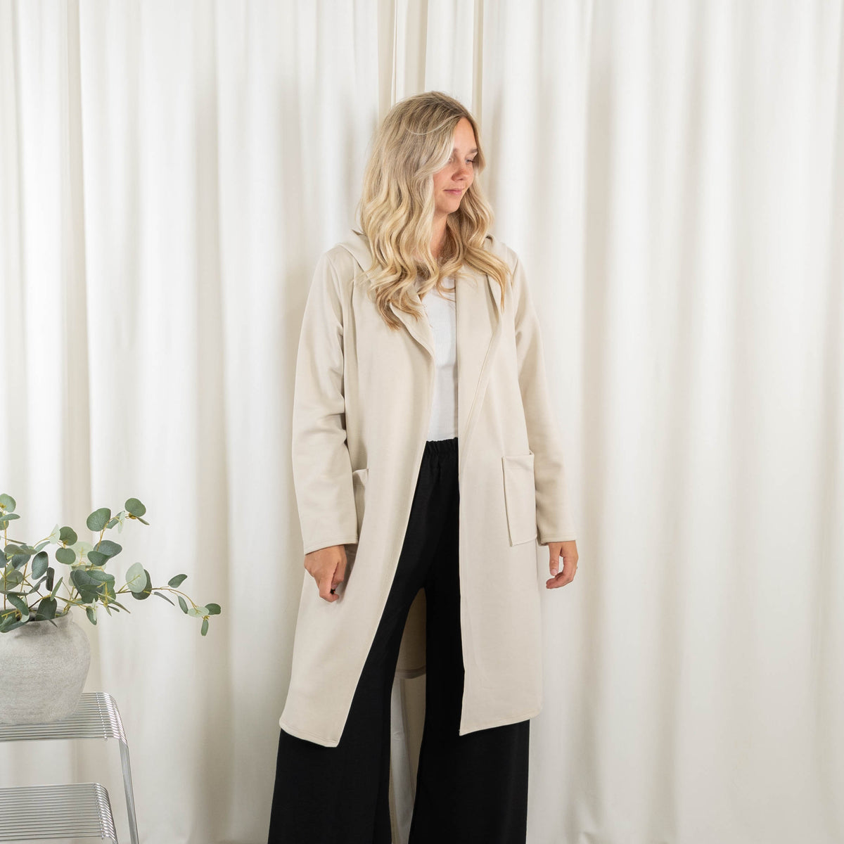 Lexi sweat/cardigan, Beige