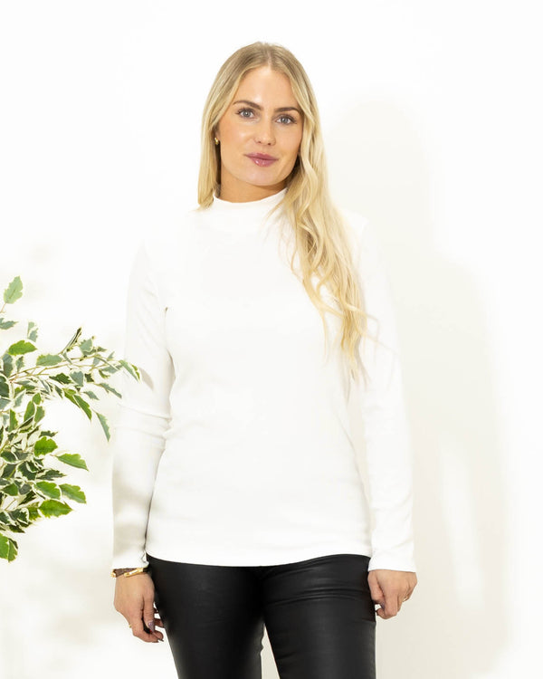 Mel turtleneck long sleeve, Hvid