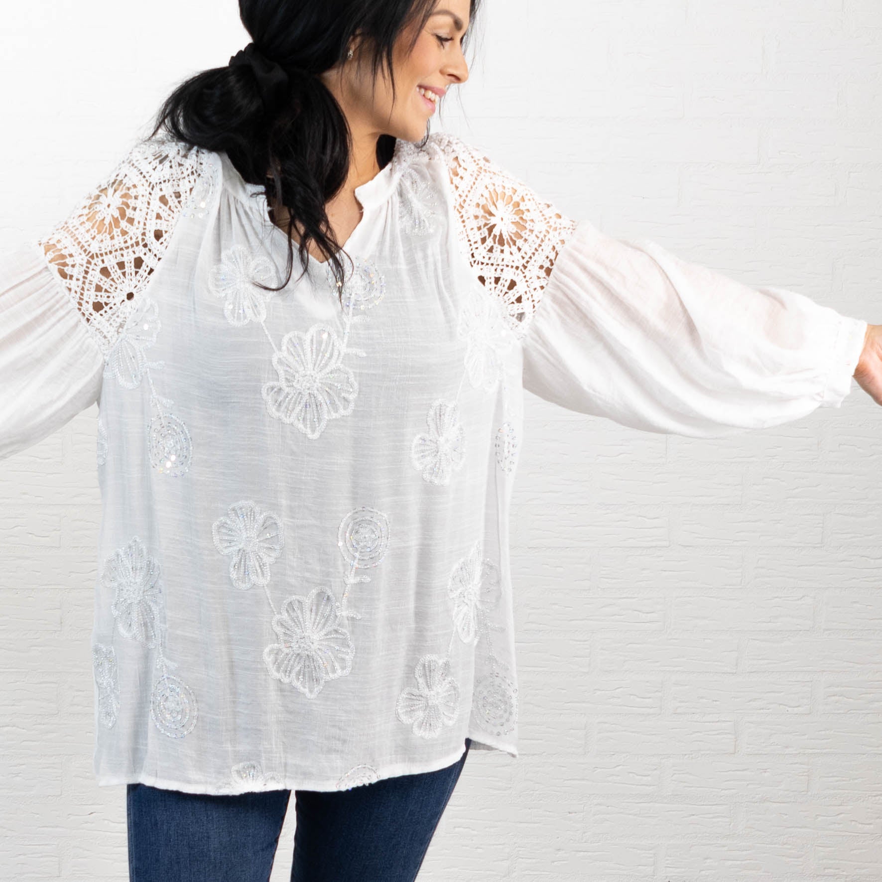 Milano overdel, Hvid