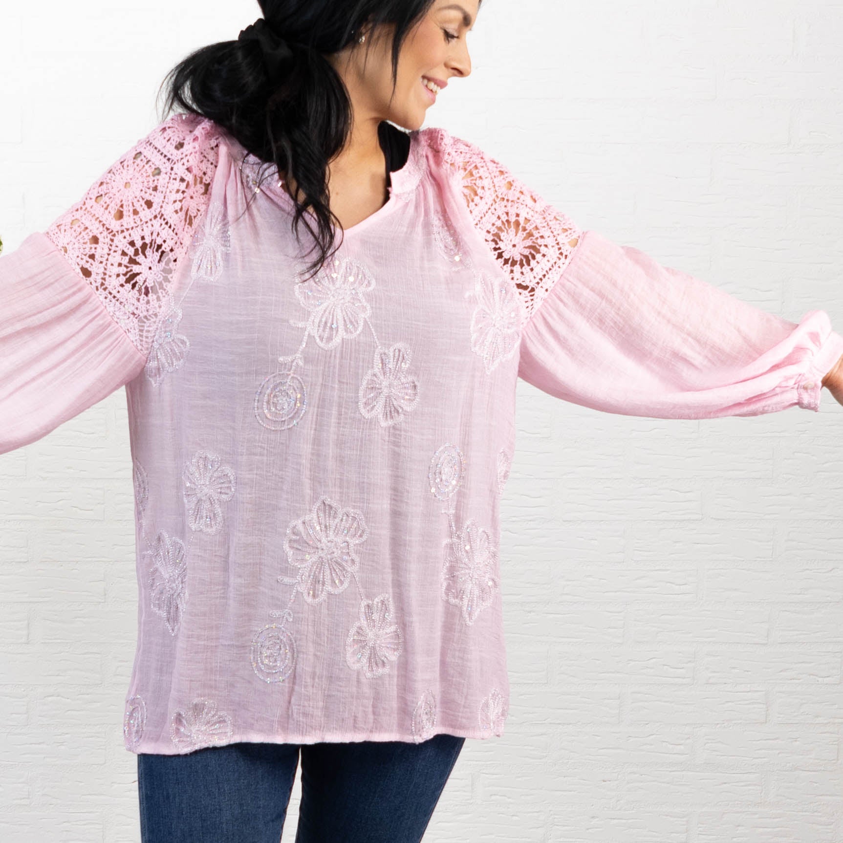 Milano overdel, Lyserød