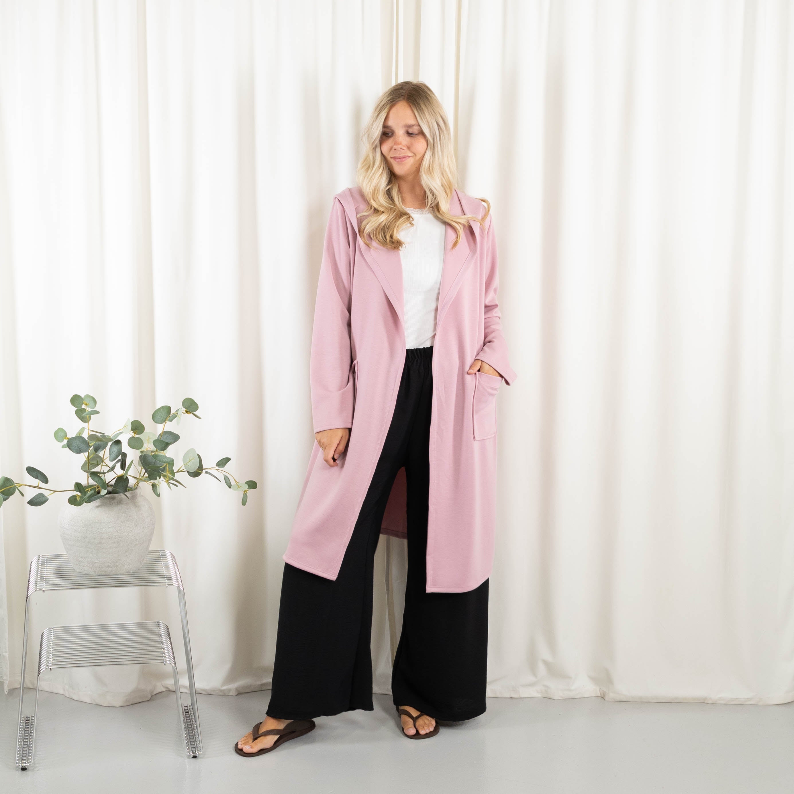 Lexi sweat/cardigan, Rosa