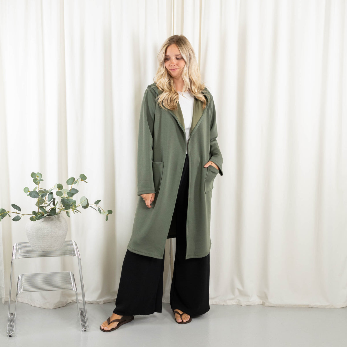 Lexi sweat/cardigan, Khaki