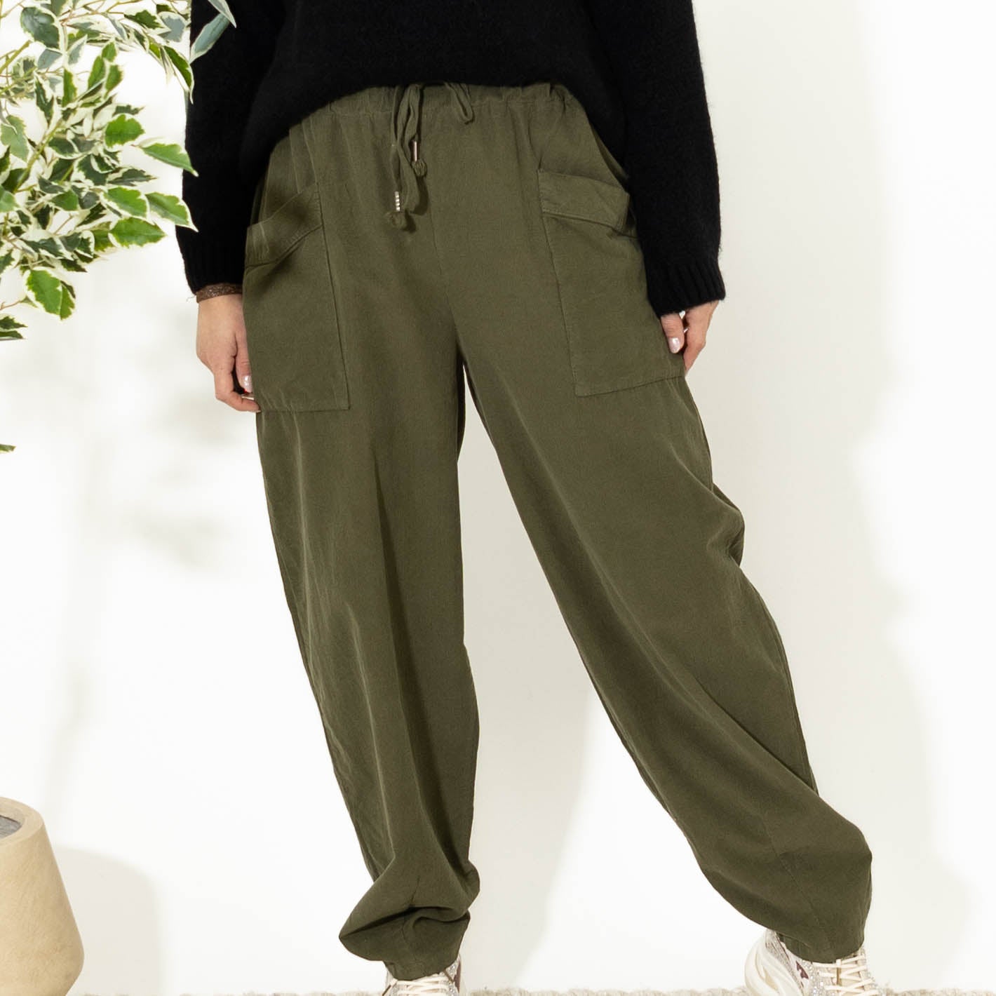 Brenda baggy bukser, Khaki