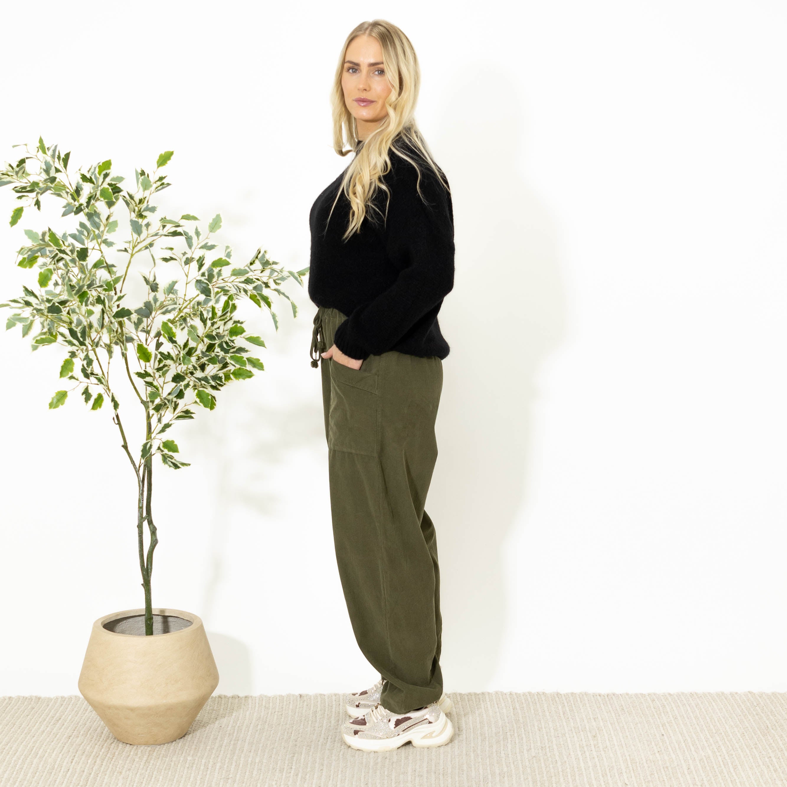 Brenda baggy bukser, Khaki