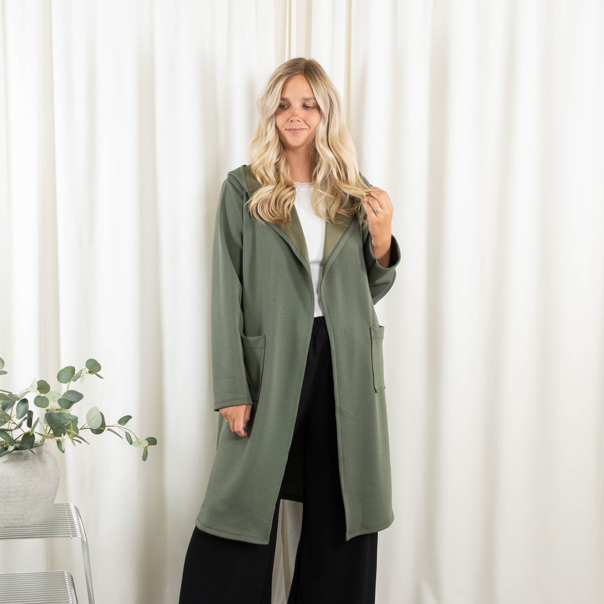 Lexi sweat/cardigan, Khaki