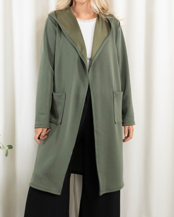 Lexi sweat/cardigan, Khaki