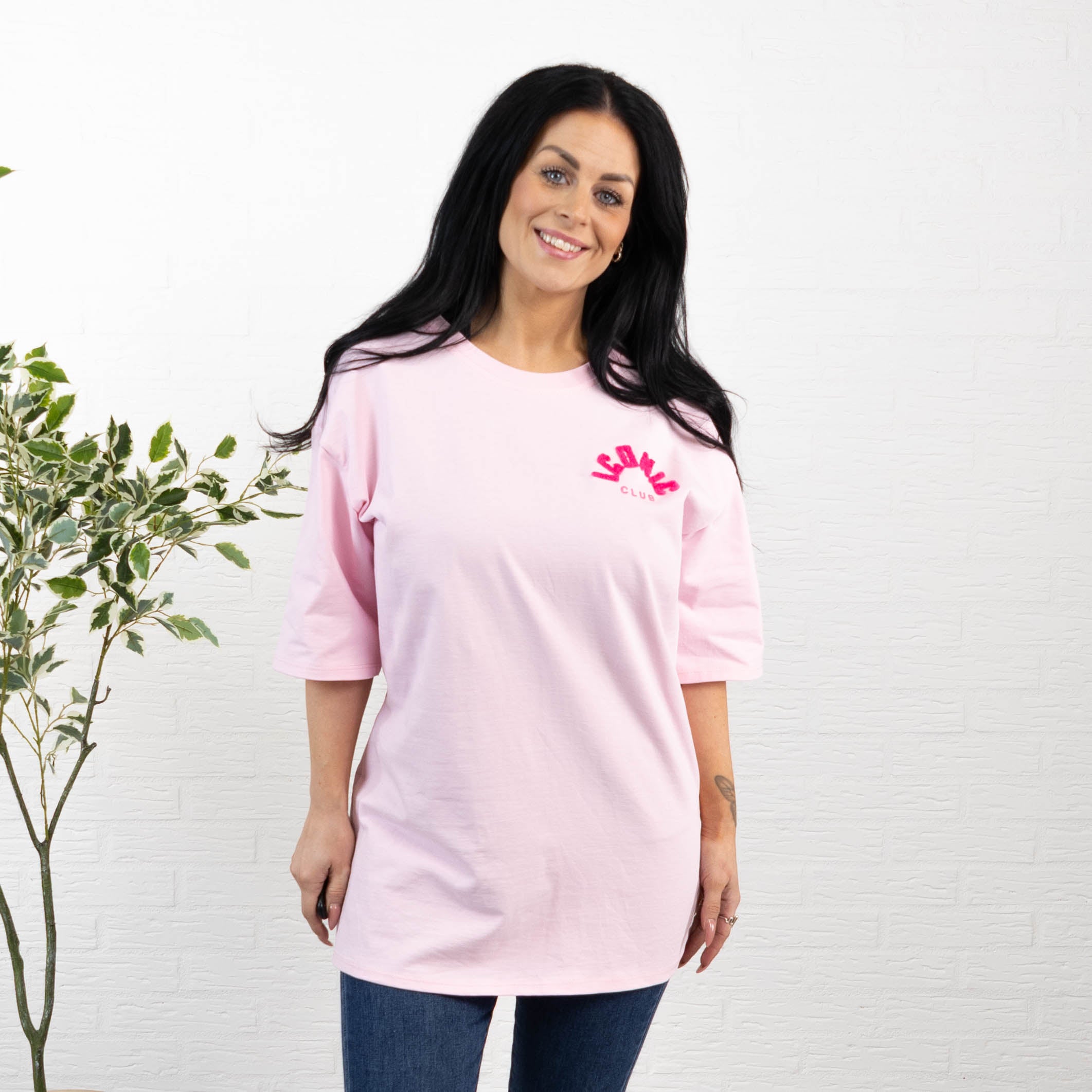 Iconic Club, sweatshirt, Lyserød