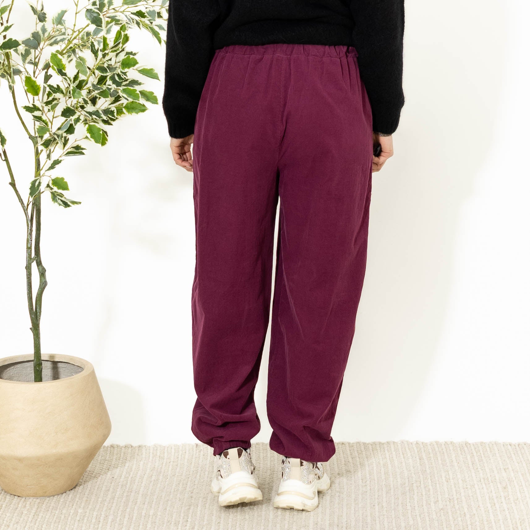 Brenda baggy bukser, Bordeaux