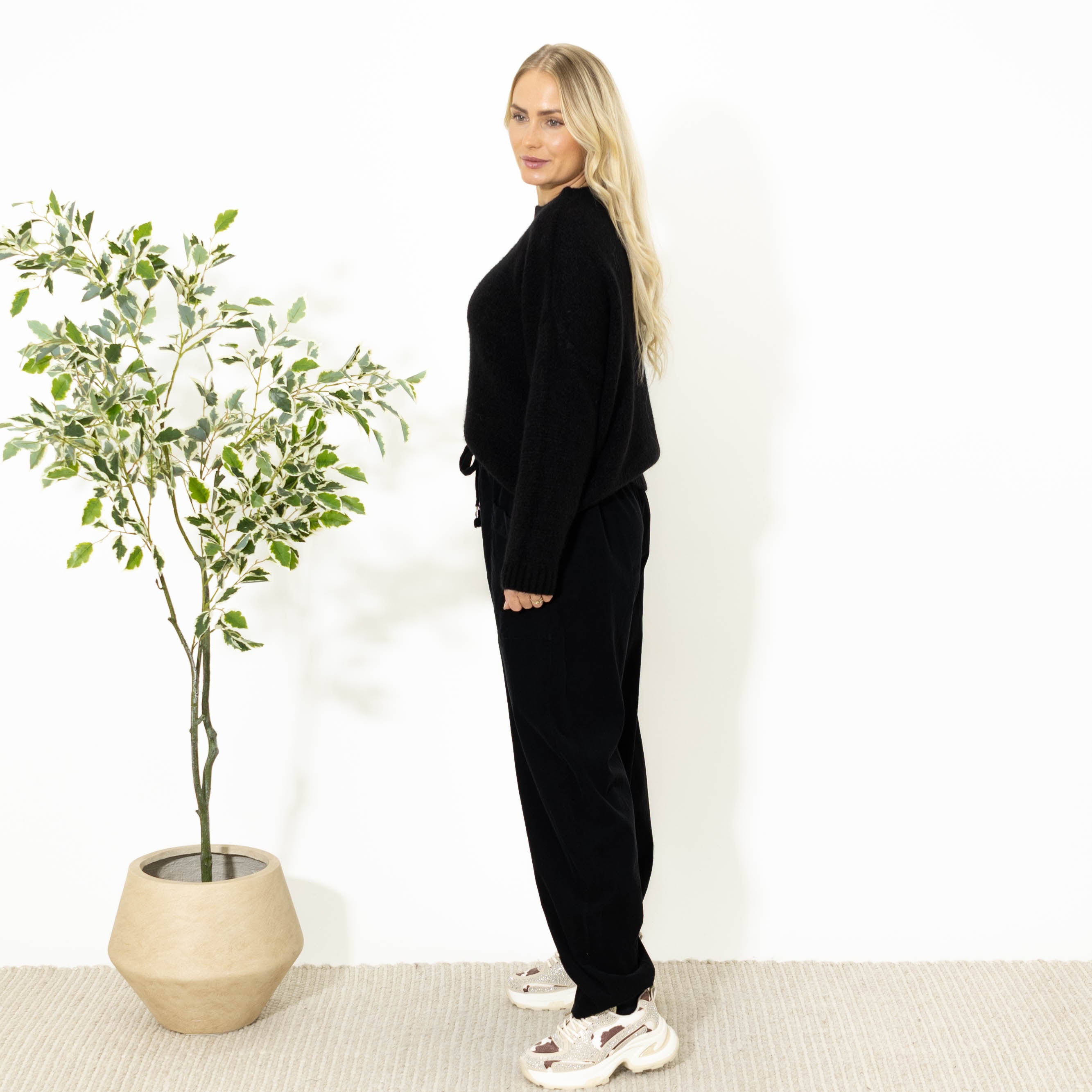 Brenda baggy bukser, Sort