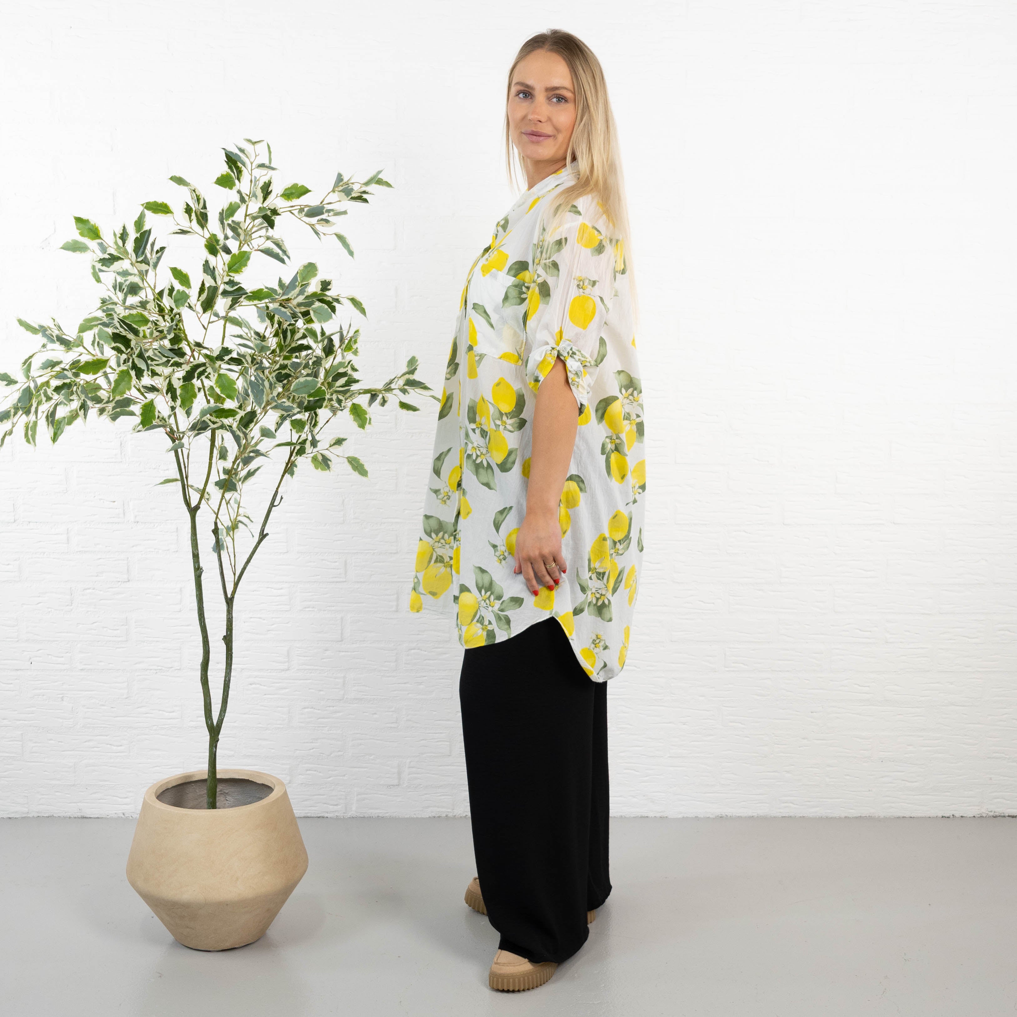 Jeanette skjorte/tunika, Khaki