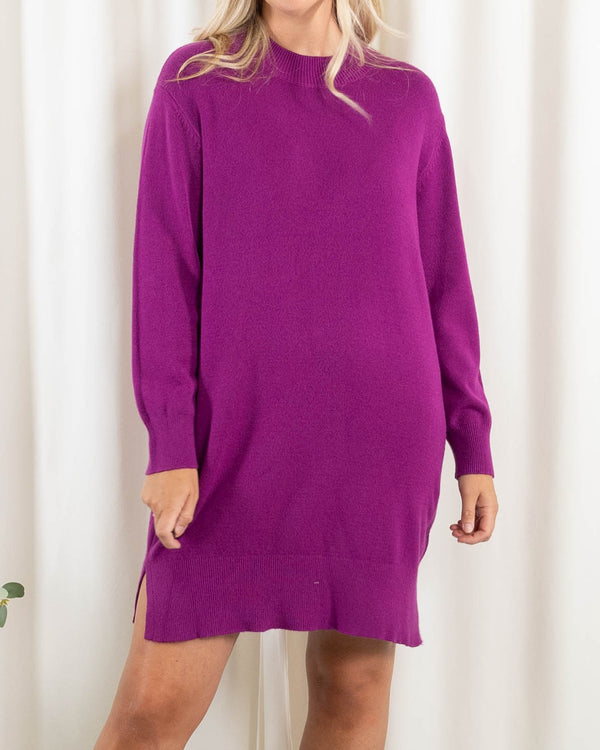 Mette strikkjole, Purple