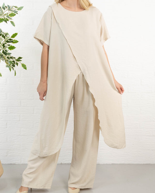 Marishka 2 delt sæt, Beige