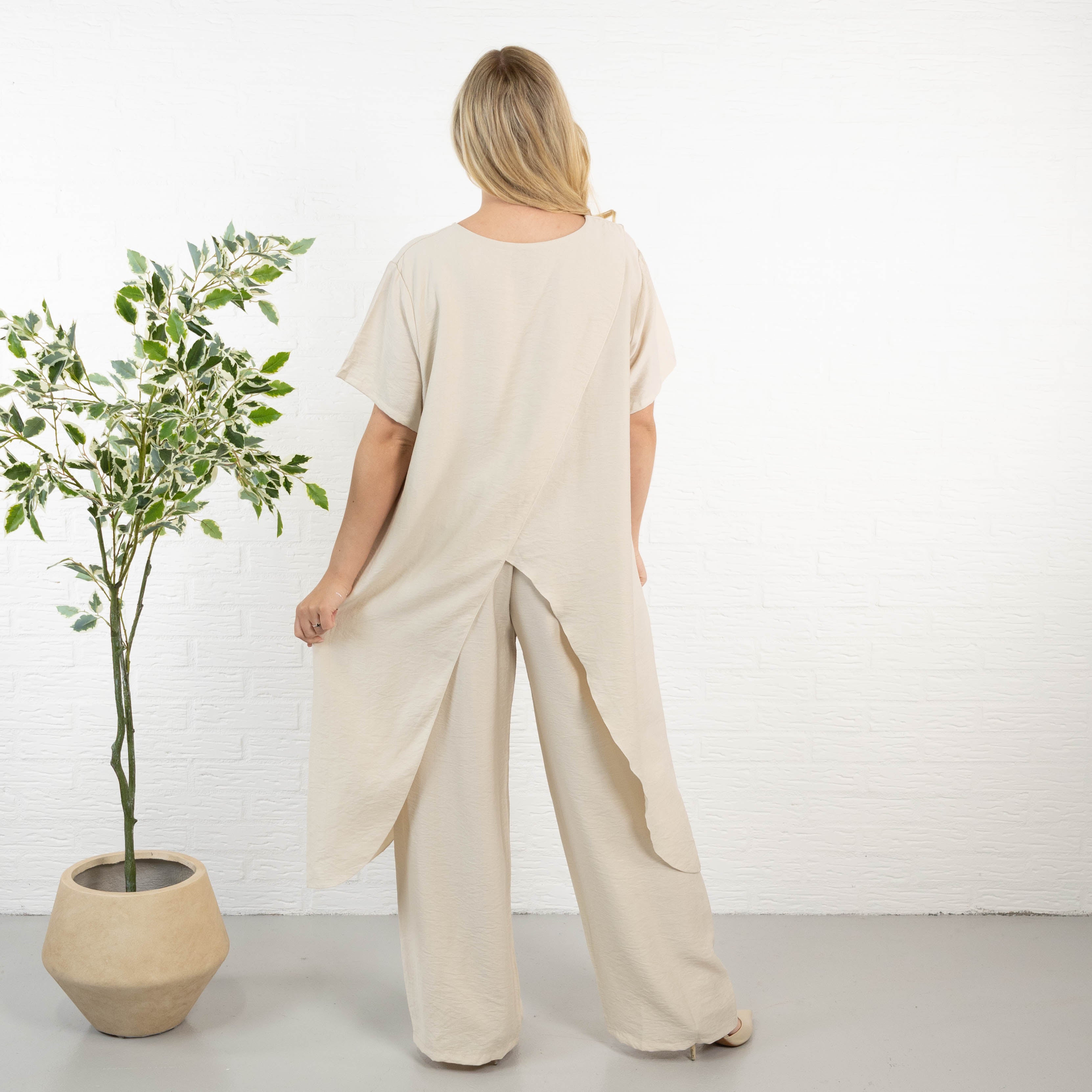 Marishka 2 delt sæt, Beige