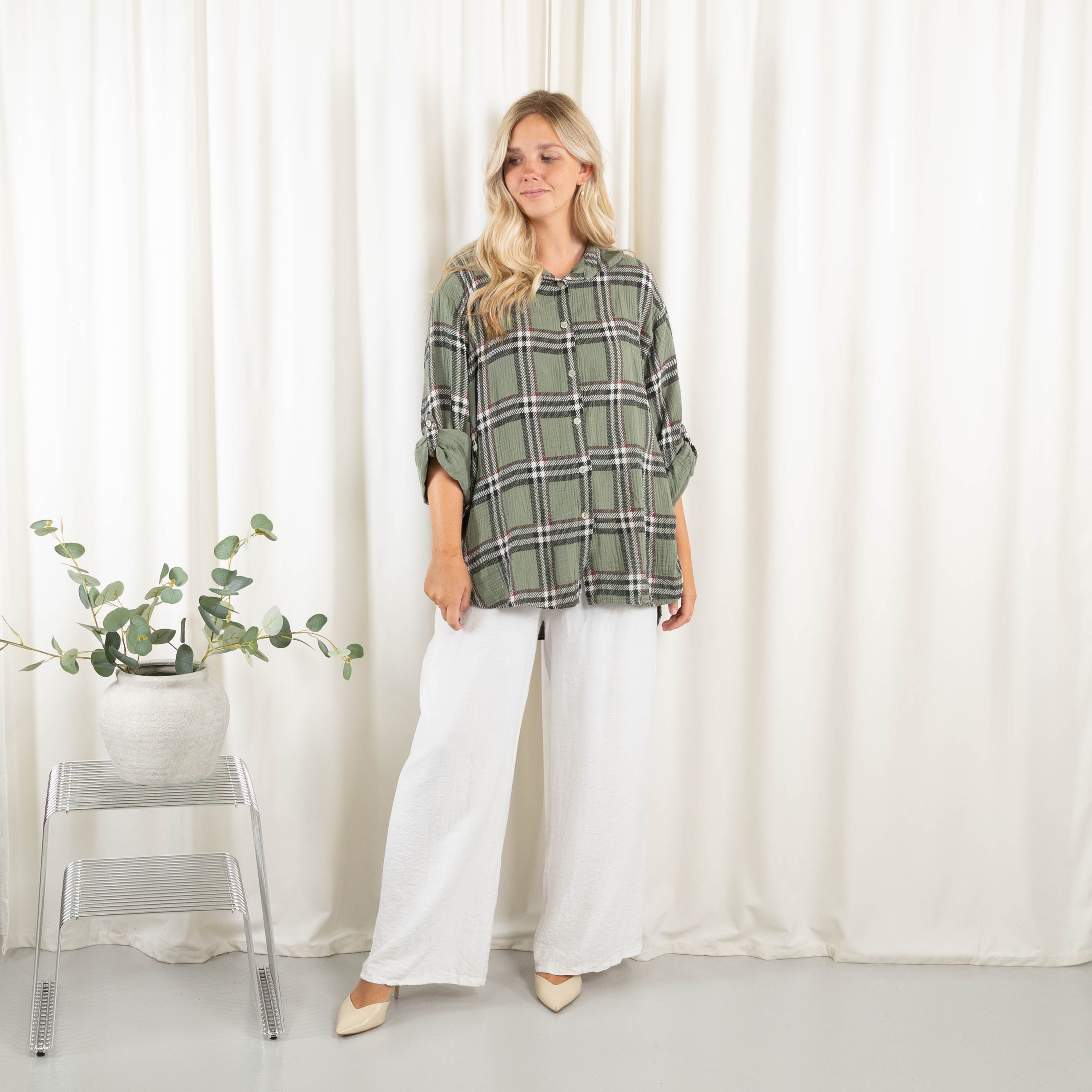Katja skjorte, Khaki