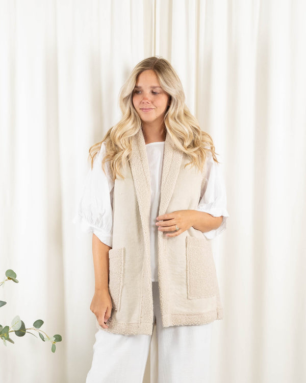 Eden vest, Beige