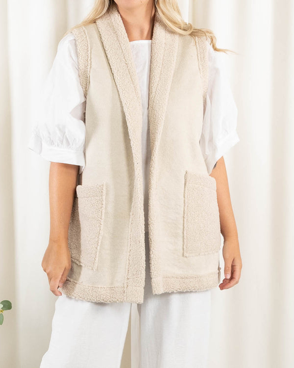 Eden vest, Beige