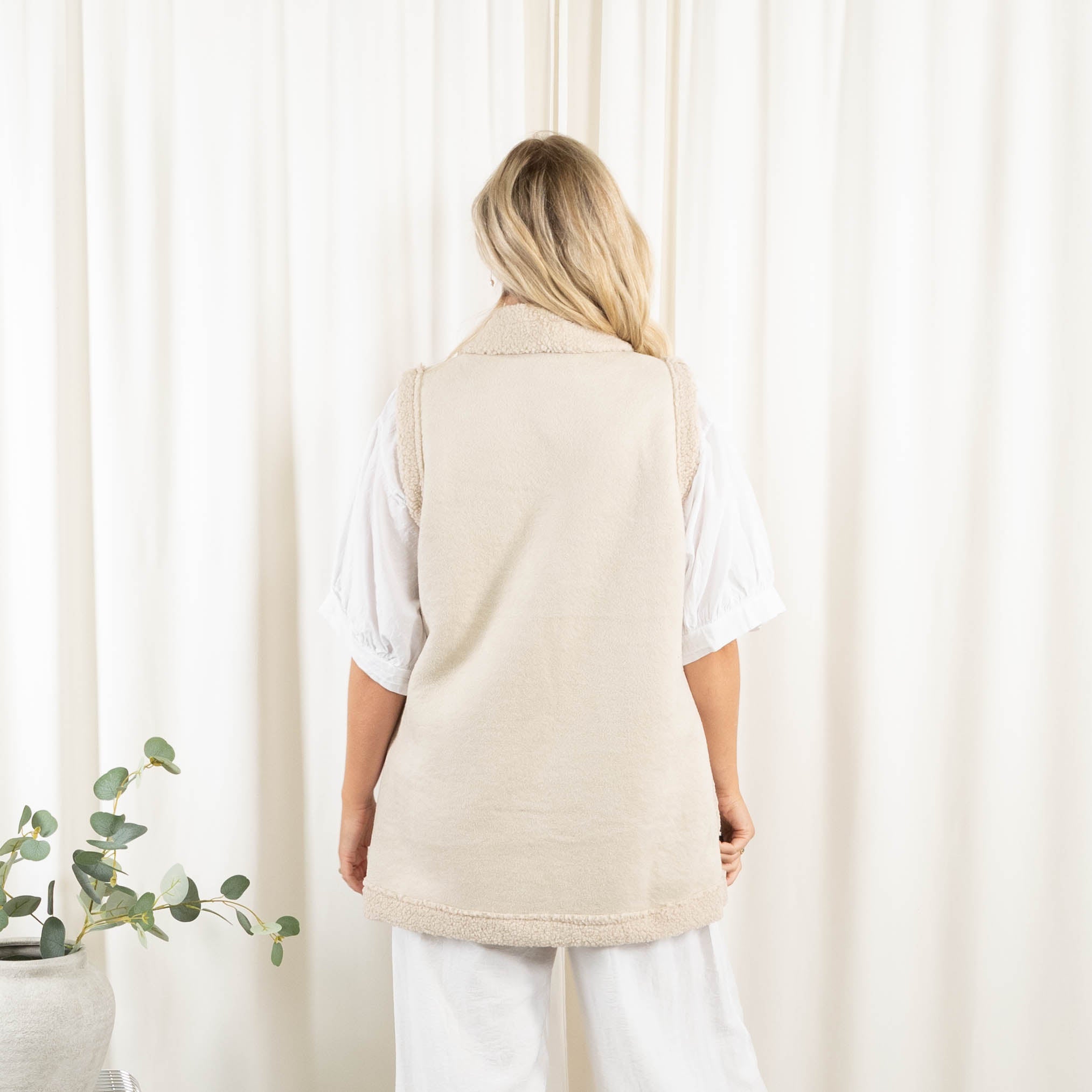 Eden vest, Beige