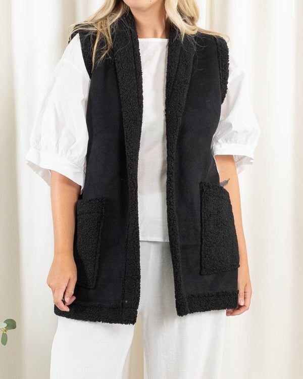 Eden vest, Sort