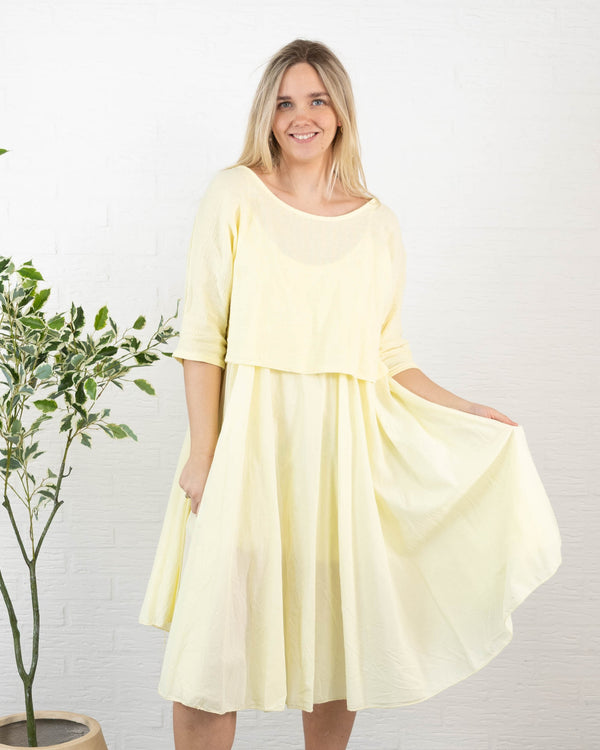 Kyra kjole, Gul