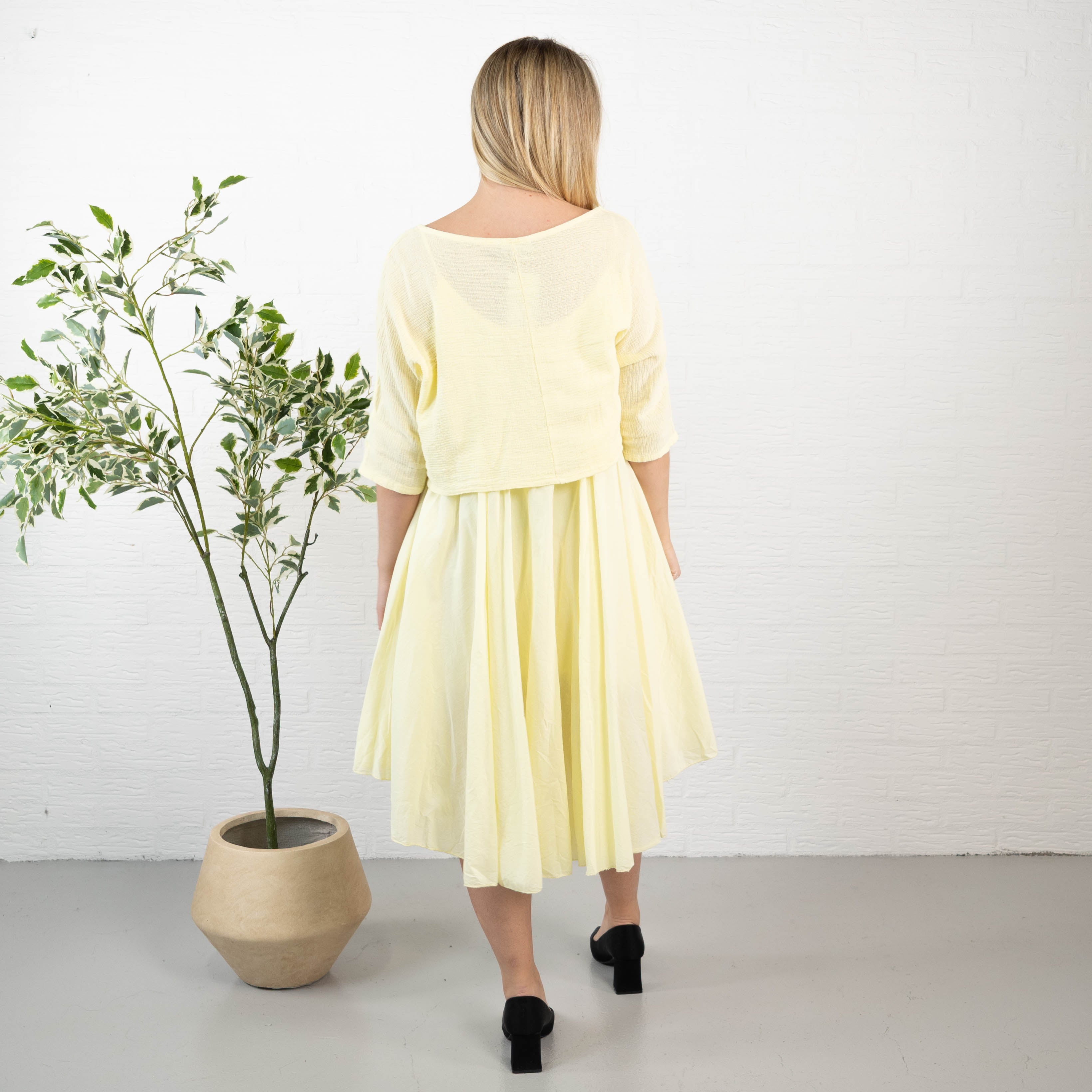 Kyra kjole, Gul