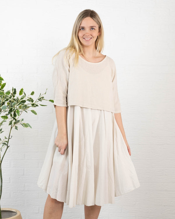 Kyra kjole, Beige