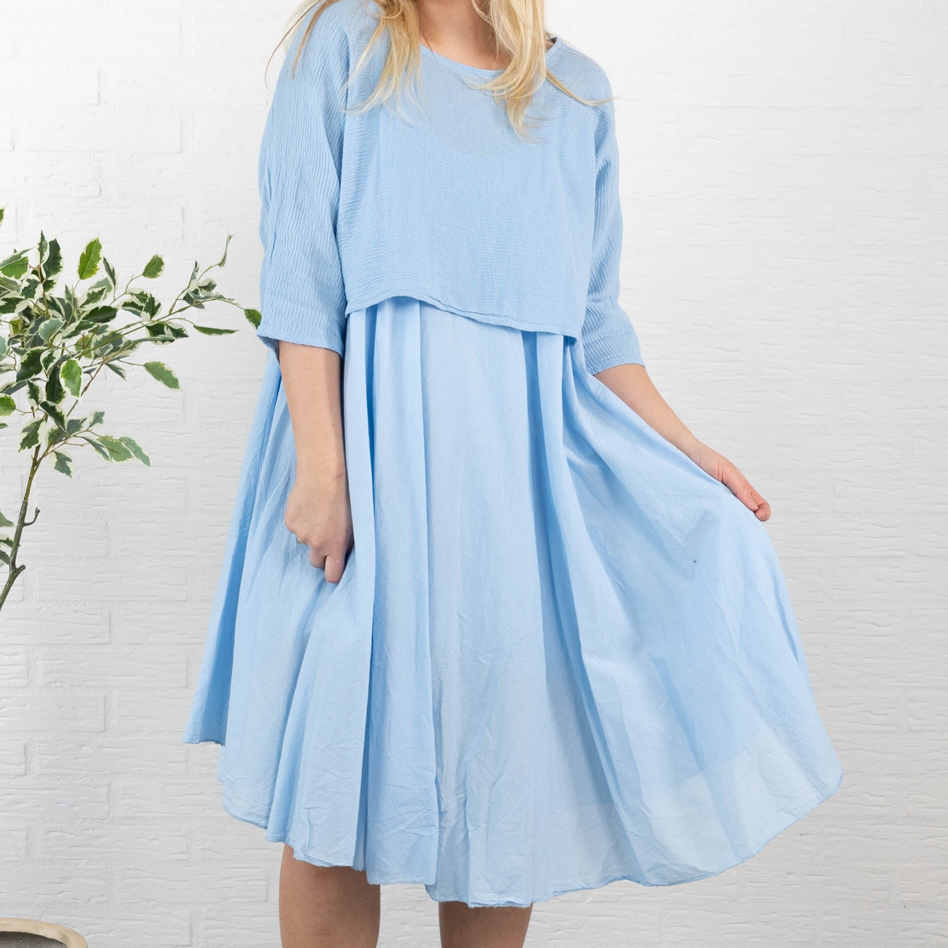 Kyra kjole, Lyseblå