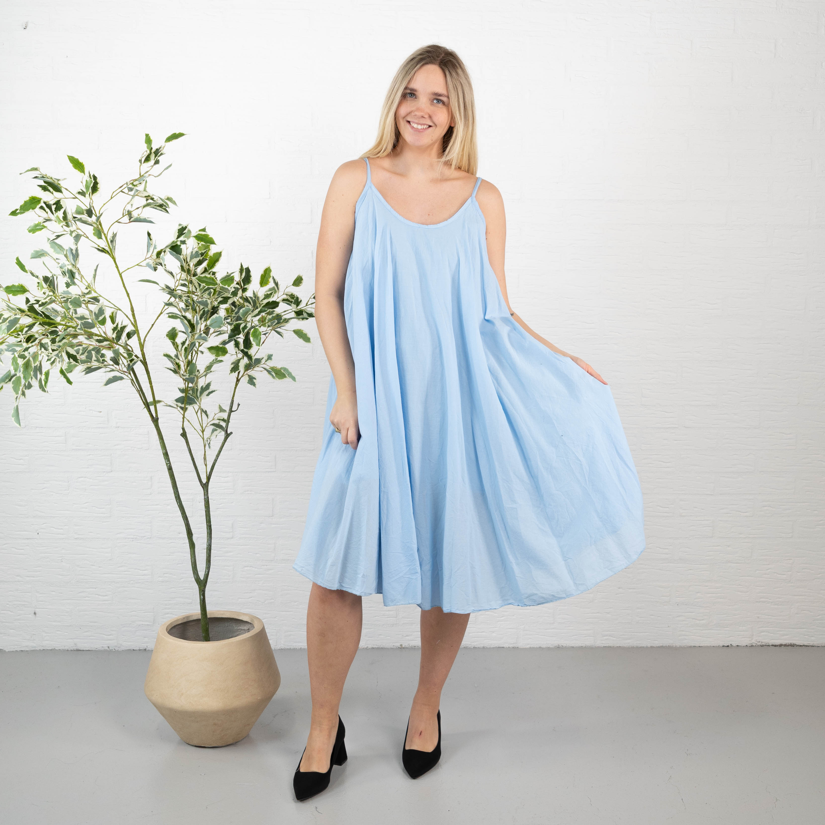 Kyra kjole, Lyseblå