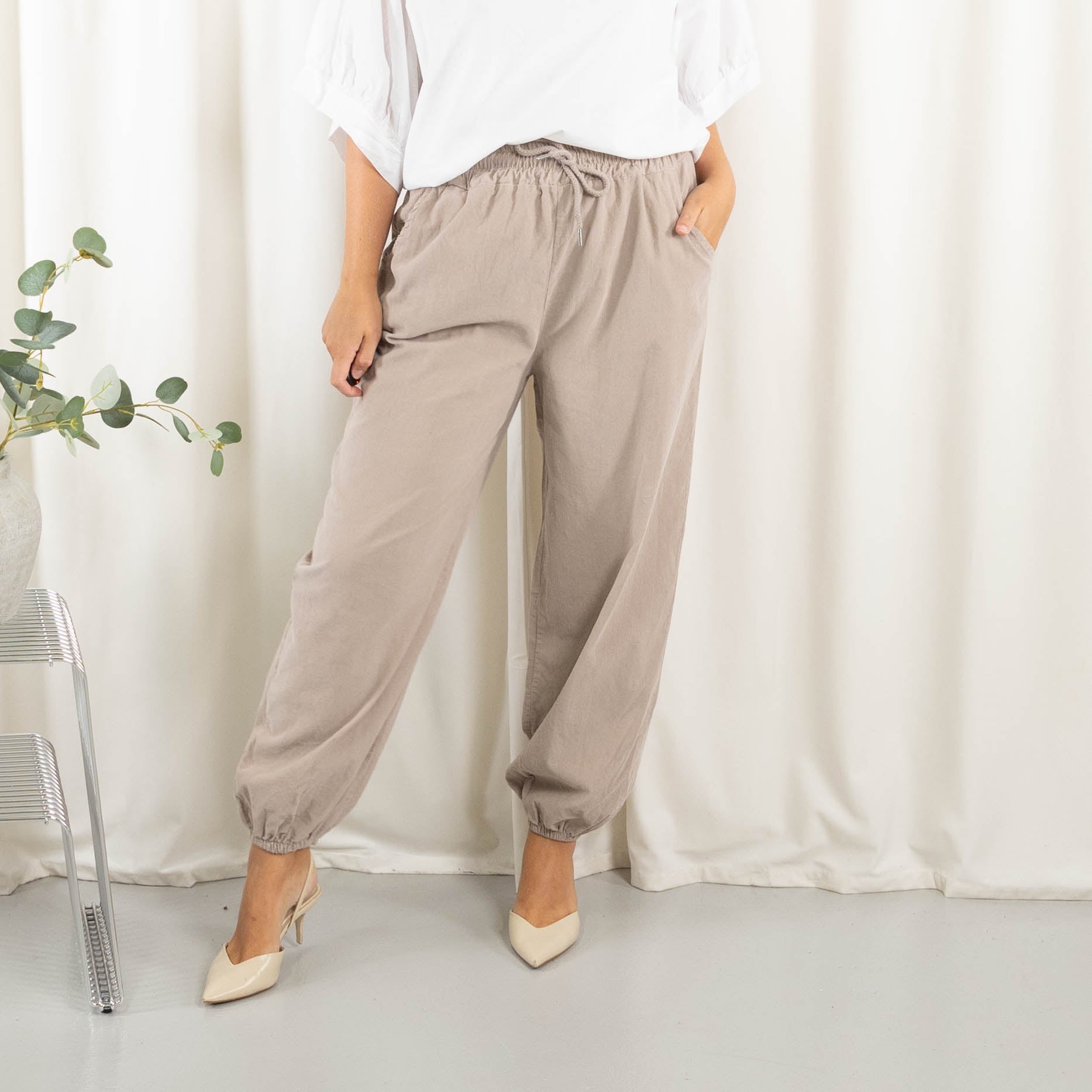 Brenda bukser, Taupe
