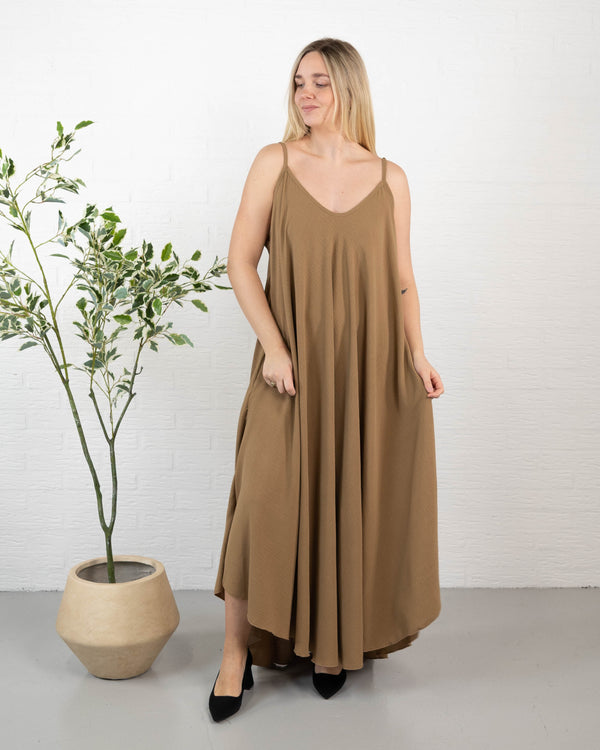 Demi kjole, Taupe