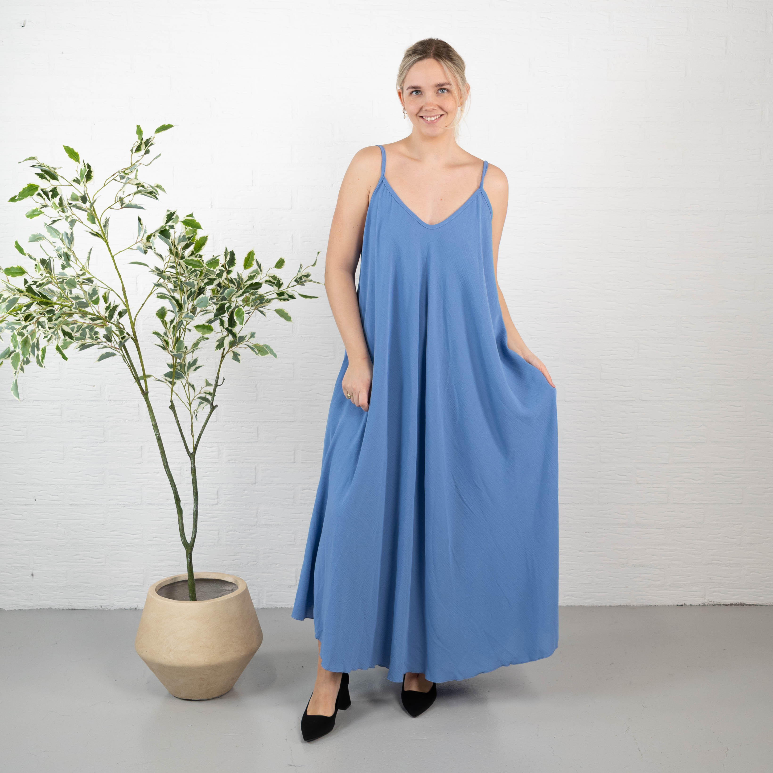 Demi kjole, Blå
