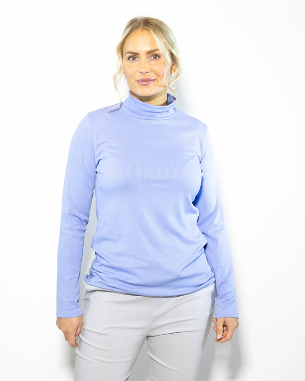 Mel turtleneck long sleeve, Lyseblå