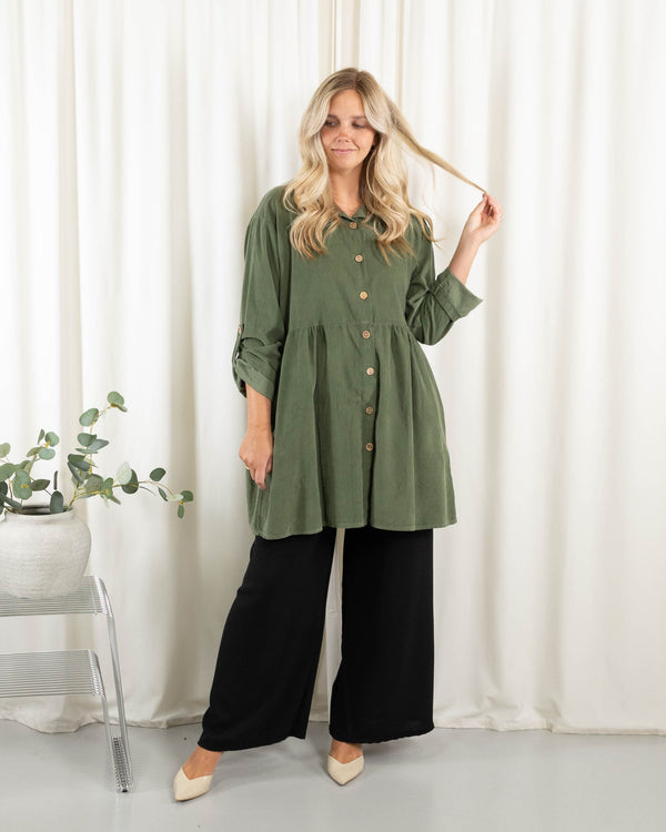 Belinda tunika/kjole, Khaki