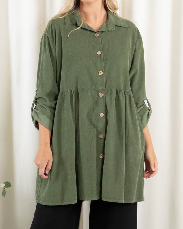 Belinda tunika/kjole, Khaki