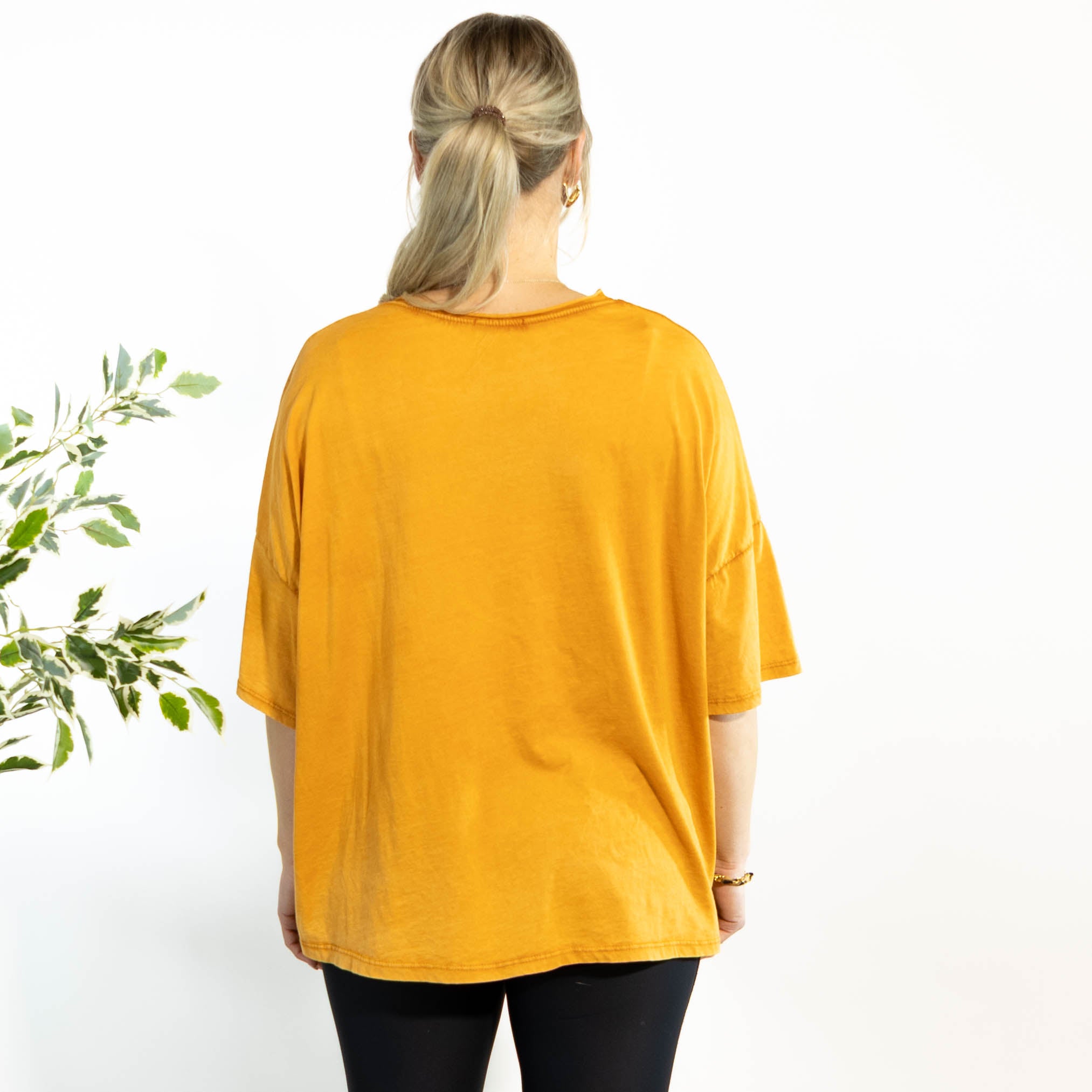 Tinka acid wash t-shirt, Orange