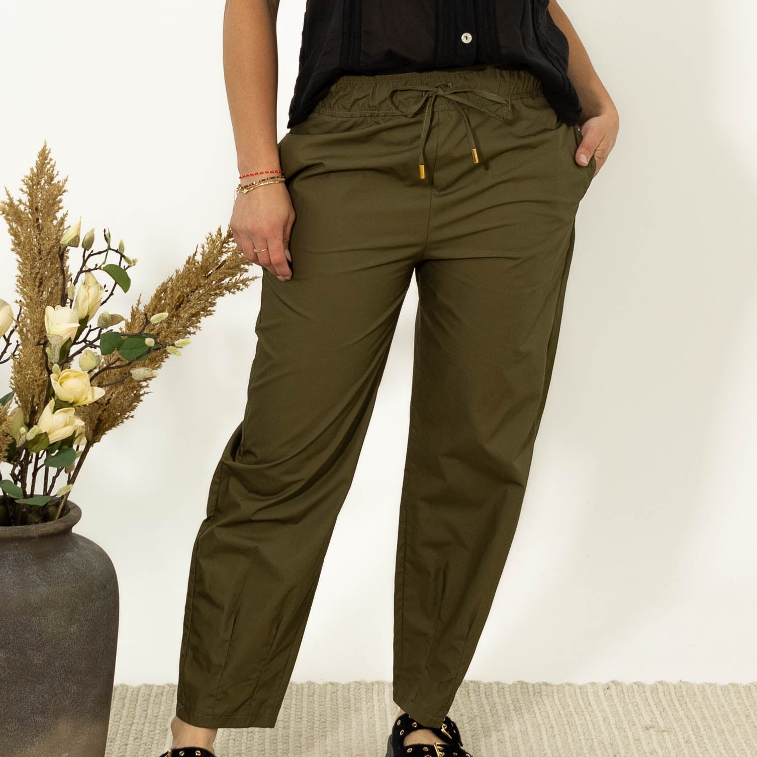 Cille baggy bukser, Khaki