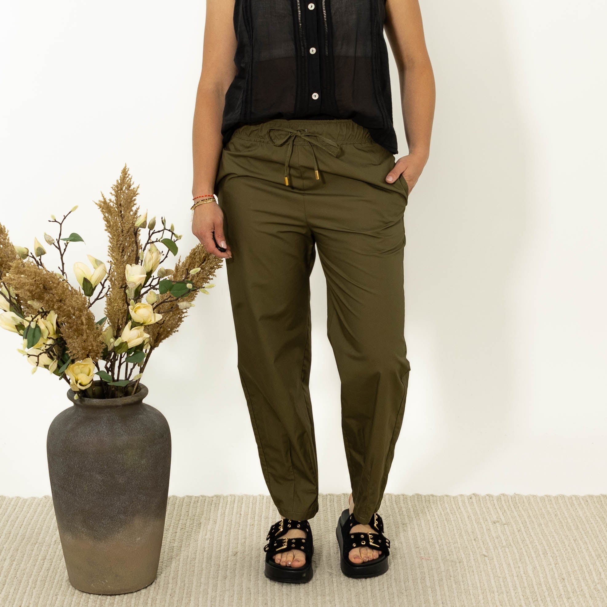 Cille baggy bukser, Khaki