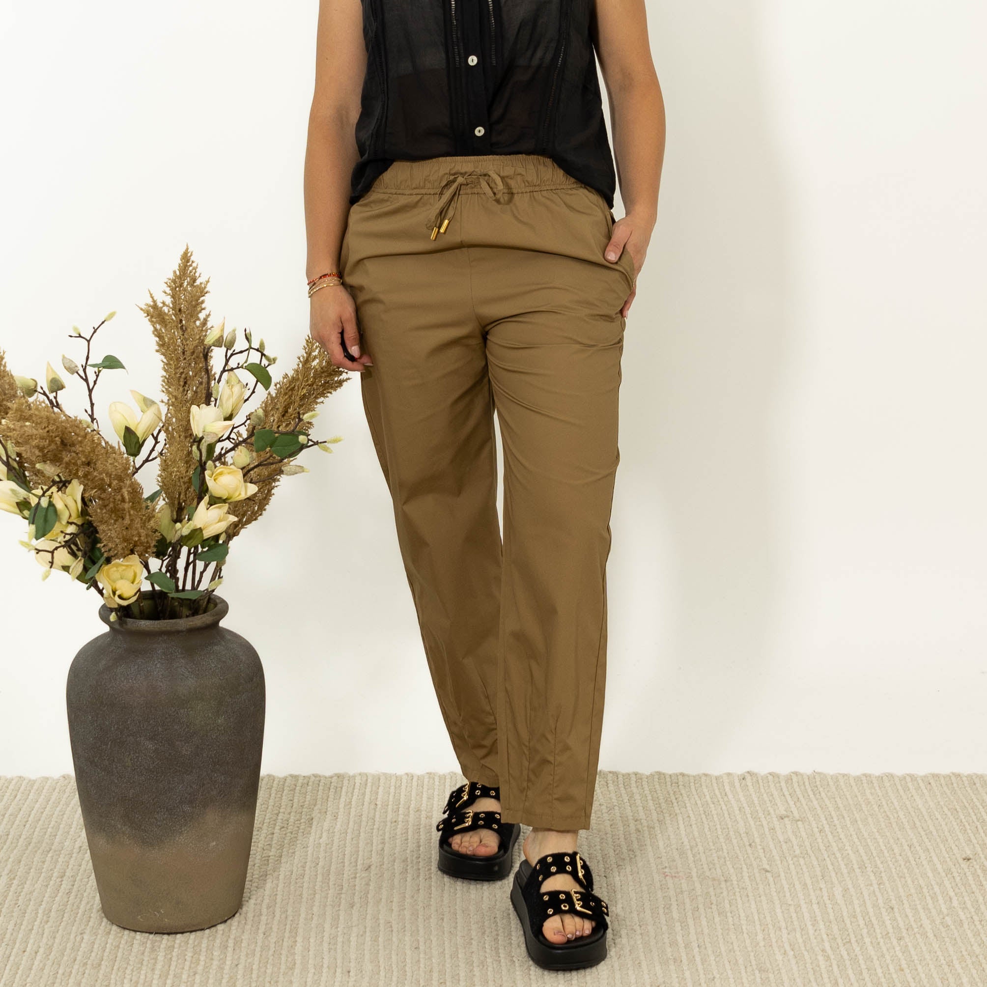 Cille baggy bukser, Camel