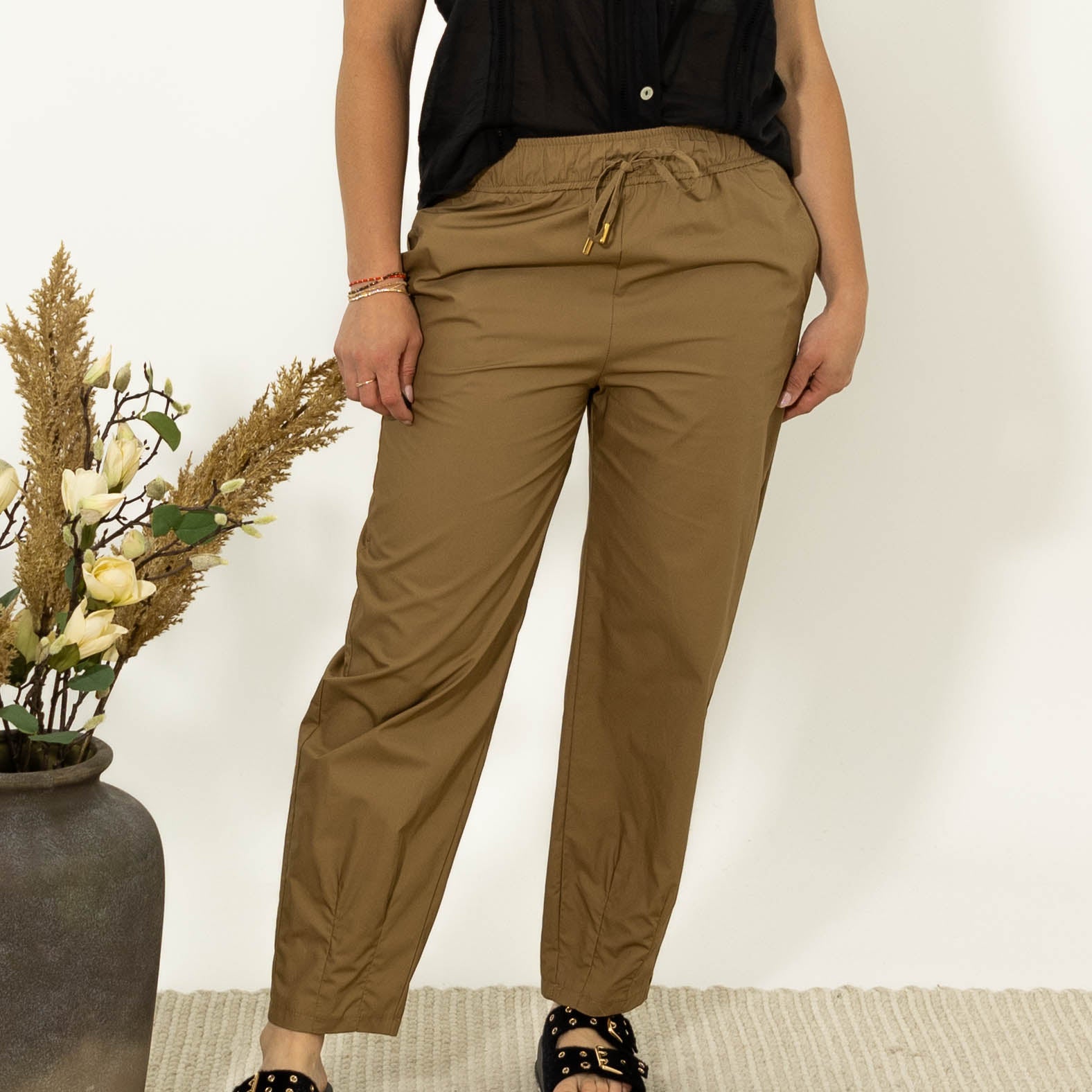 Cille baggy bukser, Camel